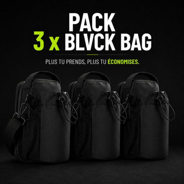 Pack 3 x BLVCK BAG
